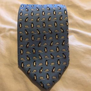 Brooks Brothers Blue Silk Penguin Tie